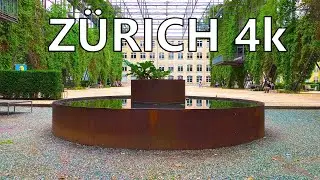 Zurich Switzerland 4k | MFO Park Oerlikon Walktour | ASMR City Sounds
