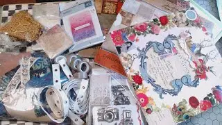 (SOLD) Crafty Destash - Lots of Tim Holtz items and Boho Items.  $55.00 Shipped!
