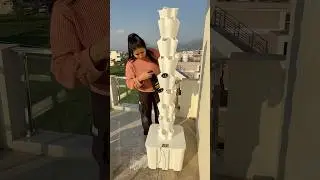 Aeroponic tower from (green warrior) #aeroponics #youtubeshorts