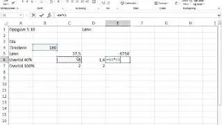 Lønn i excel 1P