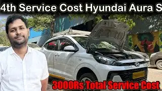 4th Service Hyundai Aura S Vlog! Hyundai Aura S Service Cost! #hyundaiauracng #service #vlog #aura