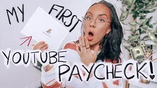 MY FIRST YOUTUBE PAYCHECK & HOW TO GET MONETIZED TIPS | How much money I make as a small YouTuber