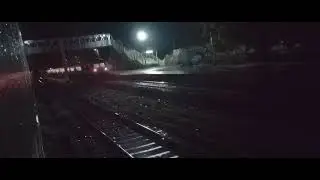 Nanded Rotegoan DEMU Express Crossing AWB HYD Express At Manvath Road | Indian Railways