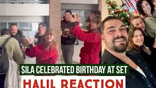 Sila Turkoglu Celebrated Birthday at Set !Halil Ibrahim Ceyhan Reaction