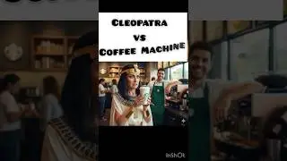 Ancient Royalty Meets Modern Coffee #whatif #cleopatra #viral