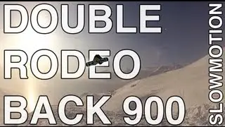 Snowboard - Double Rodeo Backside 900 Slowmotion [ GoPro2 HD & Twixtor  ]