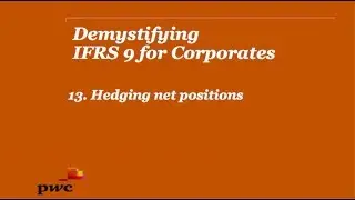 PwC's Demystifying IFRS 9 for Corporates 13. Hedging net positions