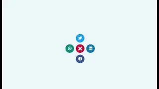 Animated social share button using HTML, CSS & javaScript