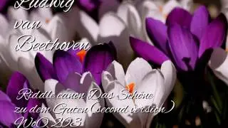 Riddle canon `Das Sch&ouml;ne zu dem Guten` (second version) WoO 203 - Ludwig van Beethoven
