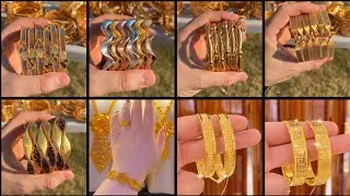 #2025 Gold Bangles Designs With Price And Weight| Gold Bangles Design|Light Weight Bangles #vlog