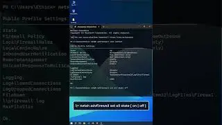 👌 Enable | Disable Windows Firewall using Cmd Terminal | Ethica Cyber