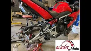 Ninja ZX650R - Replacement of the chain and sprockets.