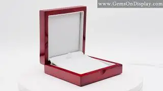 Red Rosewood Jewelry Earring / Pendant Gift Packaging Boxes - SKU#: HW12