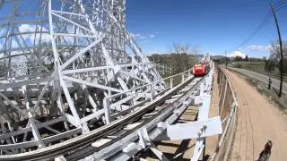 Backstretch of the Cyclone Roller Coaster Lakeside Amusement Park