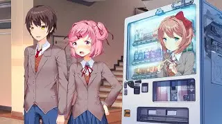Sayori Gets Stuck In The Vending Machine - A DDLC Fan Mod