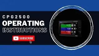 CPG2500 Precision pressure measuring instrument Operations
