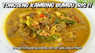 RESEP TONGSENG KAMBING PALING SAT SET GAK PAKE RIBET TAPI RASANYA DIJAMIN JOSSSS POLLLL