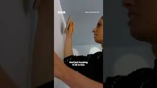 Jazz up white walls with this easy stencil hack from Stacey 🎨🩵