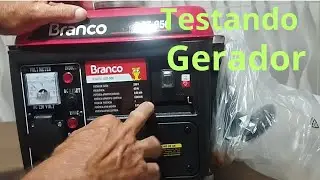 Testando um gerador de energia, pra ver se roda o meu sistema hidropônico da marca Branco