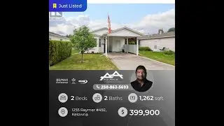 Check out my new listing Address: 1255 Raymer Unit #492, Kelowna, British Columbia V1W3S3