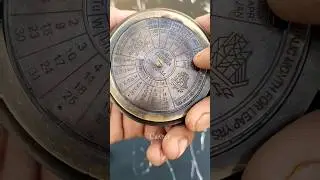 Handcrafted Antique-Finished 40-Year Calander Compass #gift #shorts #handmade