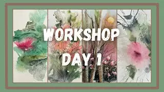 Live Watercolor Workshop Day 1 - BASICS & TECHNIQUES