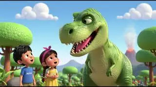 Jurassic Adventure Park 🦖 | Kids Dinosaur StoryRexy the Friendly T-Rex 🦕 | Jurassic Kids Cartoon