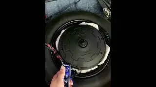 Car spare tire subwoofer