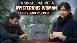 A Single Dad Met a Mysterious Woman at His Father’s Grave… Her Secret Changed Everything