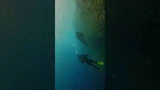 Plunging into the wild depths of Greece&rsquo;s azure seas! 🪂🌊Conquering underwater caves, vibrant reefs