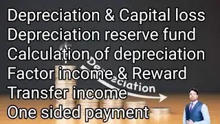 Depreciation | Depreciation numerical | Capital loss | Depreciation reserve fund