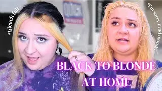 Going Platinum Blonde AT HOME | Bleach Fail