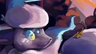 Speedpainting of Frostbite!! (An oc of mine)