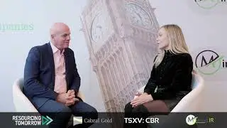 MiningIr беседует с Аланом Картером, генеральным директором Cabral Gold, на мероприятии Resourcing Tomorrow в Лондоне, Англия