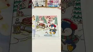 Fluffy Christmas coloring book by Didi Plums ❄️ #coloringbook #art #asmrcoloring #satisfying
