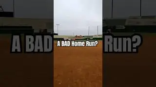 A BAD HOME RUN?! #pov #slowpitchsoftball #baseball #highlights #mlb #hitting #homerun #shorts #ncaa