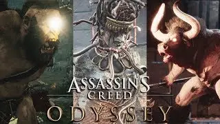 ASSASSIN'S CREED ODYSSEY All Atlantis Boss Fights & Artifacts (Minotaur, Cyclops, Medusa, Sphinx)
