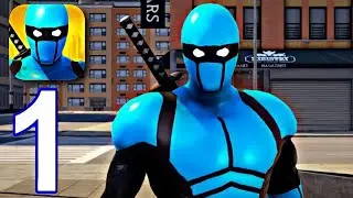 Blue Ninja, Superhero Game - Gameplay Walkthrough Part 1 - Tutorial (iOS,Android)