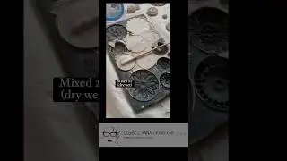 De-molding Stamperia Ceramic Powder IOD Rosettes mould