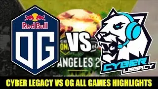 CYBER LEGACY vs OG (ALL GAMES HIGHLIGHTS) - ESL ONE LOS ANGELES 2020 Online (EU-CIS) DOTA 2