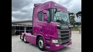 Scania R 460 Super Tração 6x2 ano 2024/24 Roxo *VENDIDO*