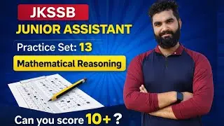 Mathematical Reasoning Most Expected Questions | JKSSB  Junior Assistant| Score Full Marks .