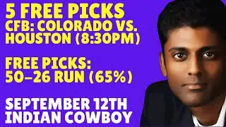 Free Football Pick Colorado Buffaloes vs Houston Cougars Prediction, 9/12/2025 College Football