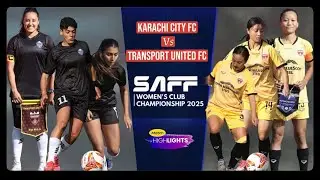 पुजा राना’s Transport United vs Karachi City FC [highlights]: Pak vs Bhu #saffwomenclubchampionship