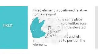 12 css positions || static, relative, fixed, absolute and sticky