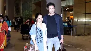 Lizaa Malik with Husband spotted at Airport Arrival | Boogle Bollywood