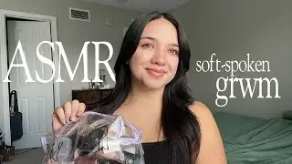 ASMR | soft-spoken grwm 🎀(makeup routine, chat, hangout, background)