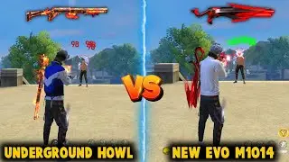 NEW SCORPIO SHATTER M1014 VS UNDERGROUND HOWL M1014 DAMAGE ABILITY TEST | BEST M1014 SKIN FREE FIRE
