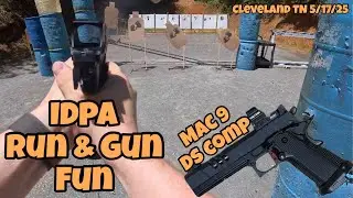 IDPA Run & Gun Fun With My MAC 9 DS Comp