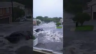Texas Flash Floods Devastate San Antonio Streets #disaster #flashflood #texas #sanantonio #shorts
